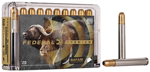 Federal P458LT2 Premium Safari Cape-Shok 458 Lott 500 gr Trophy Bonded Sledgehammer Solid 20 Per Box/ 10 Cs