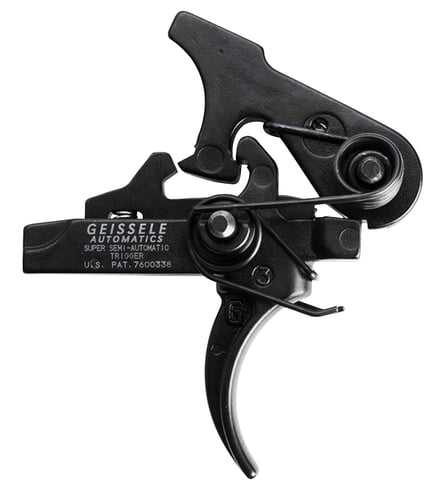 Super Semi-Automatic (SSA) Trigger AR-15/AR-10 - 2 Stage - M4 Curved - Mil-Spec- 1st Stage Weight Range 2.75 - 3 lbs - 2nd Stage Weight Range: 1.5 - 1.75 lbs - Total Pull Weight Range:  4.25 - 4.75 lbsTotal Pull Weight Range:  4.25 - 4.75 lbs