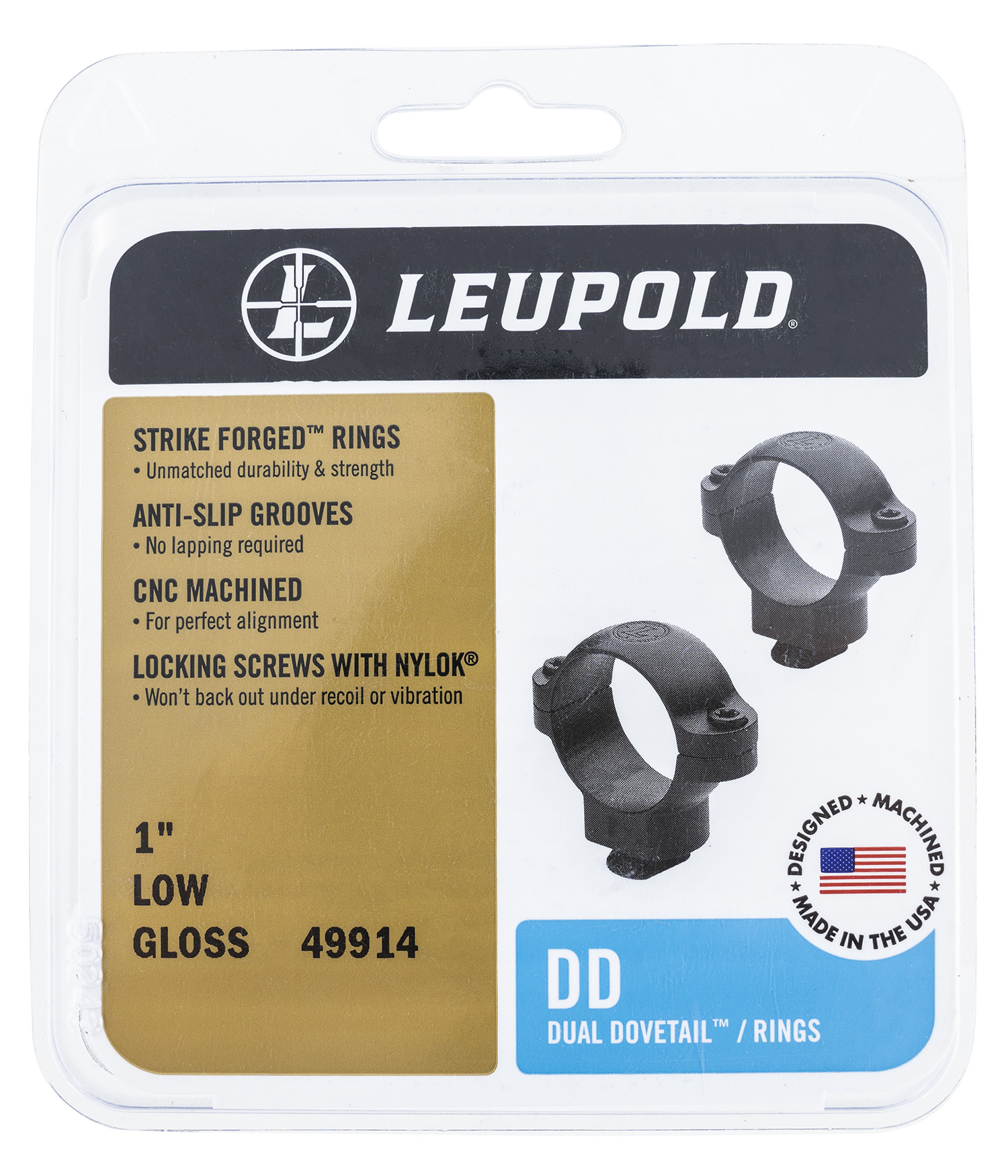 Leupold 49919 Dual Dovetail Rings 2 Piece 1