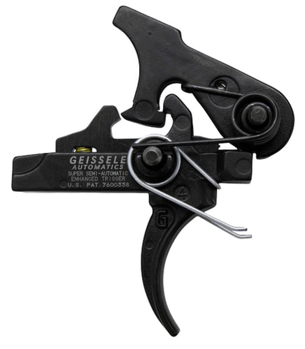 SEMI-AUTOMATIC ENHANCED SSA-ESuper Semi-Auto Enhanced (SSA-E) TrIgger AR-15/AR-10 - 2 Stage - M4 Curved - Mil-Spec - 1st Stage Weight Range 2.0 - 2.5 lbs - 2nd Stage Weight Range: 0.9 - 1.3 lbs - Total Pull Weight Range:  2.9 - 3.8 lbslbs - Total Pull Weight Range:  2.9 - 3.8 lbs