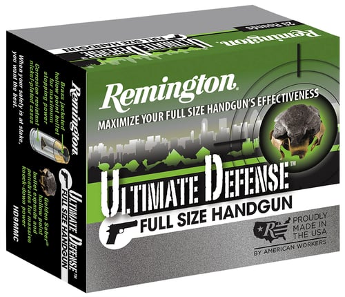 REMINGTON HD 9MM LUGER+P 124GR BJHP 20RD 25BX/CS !