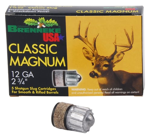 Brenneke SL122CLM Classic Magnum  12 Gauge 2.75