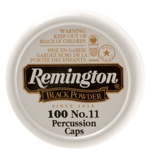 Remington Percussion Caps  <br>  No. 11 100 pk. HAZMAT