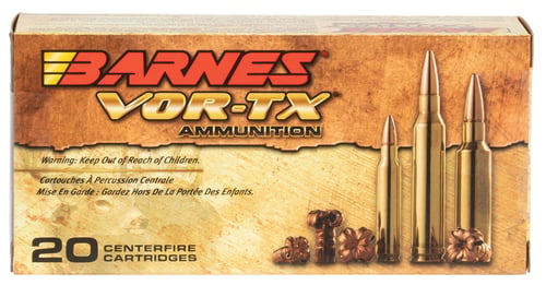 Barnes Bullets 31190 VOR-TX Rifle 5.56x45mm NATO 62 gr TSX Boat Tail 20 Per Box/ 10 Case