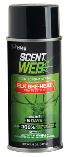 HME HMESWELK Scent Web Elk She-Heat Aerosol Spray Scent Elk Cow 5 oz