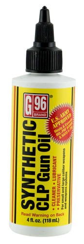 G96 CASE OF 12 SYNTHETIC CLP GUN OIL 4OZ. SQUEEZE BOTTLE