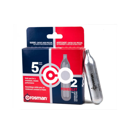 Crosman CO2 Powerlet Cartridge  <br>  5 pk.