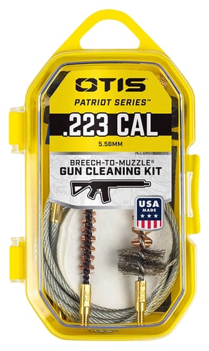 Otis FG70125 Patriot Cleaning Kit .223 Rem 5.56 Rifle/15 Pieces Yellow Plastic Box Case