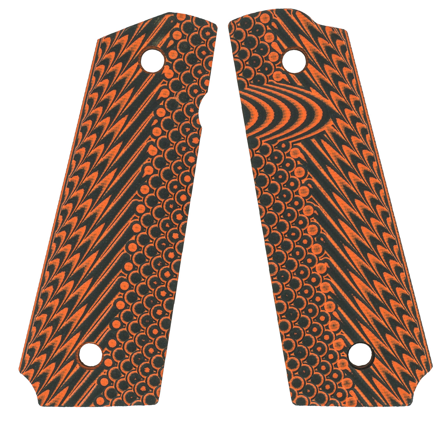 VZ Grips O2TSXA 1911 Operator II Grip Panels Aggressive Textured G10 Tiger Stripe