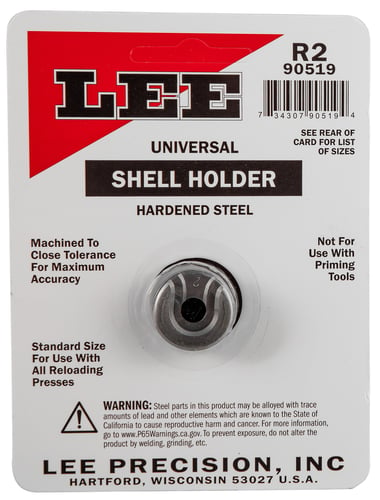 Lee Precision 90519 Shell Holder Universal  #2R 25/06 / 7mm08 / 8x57 Mauser / 45 ACP