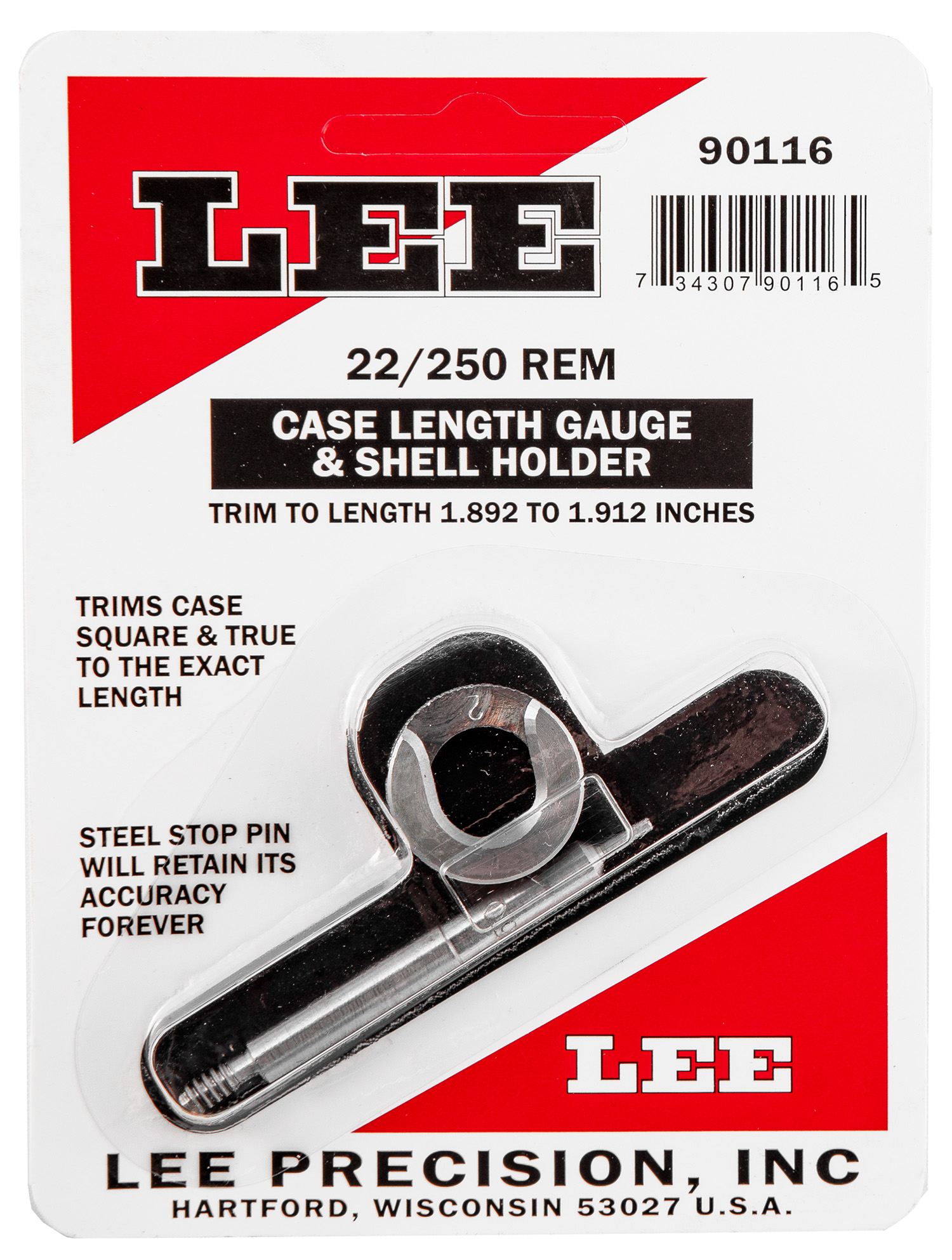 Lee Precision 90116 Case Length Gauge  22 / 250 Rem