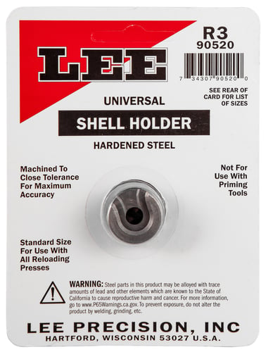 Lee Precision 90520 Shell Holder Universal #3R 30/30 / 32/40 / 6.5x55 Mauser