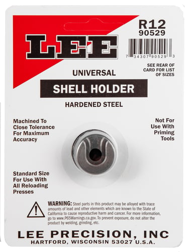 Lee Precision 90529 Shell Holder Universal #12R 6 PPC / 22 PPC / 7.62x39