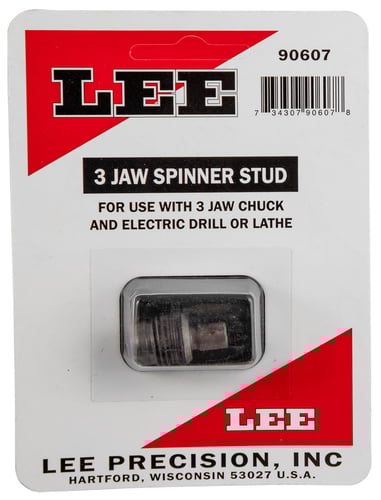Lee Precision 90607 3 Jaw Spinner Stud  Steel Capacity 1 Casing Universal | 734307906078