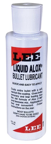 LEE LIQUID ALOX BULLET LUBE 4 OZ.