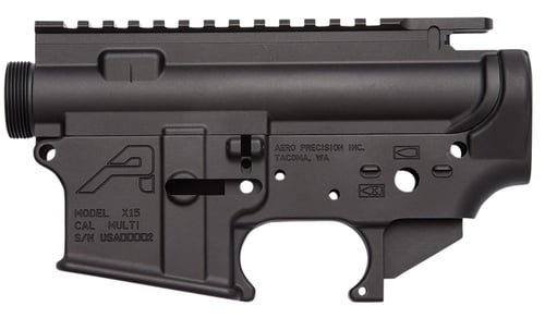 Aero Precision APCS100002S AR  AR-15 AR Platform Multi-Caliber Black Hardcoat Anodized