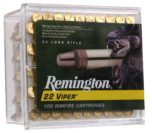 Remington Ammunition 21288 Viper  22 LR 36 gr Truncated Cone Solid 100 Per Box/ 50 Cs