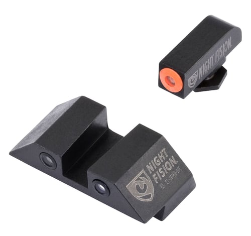 Night Fision Tritium Night Sight Set Orange Front Black Back for Glock