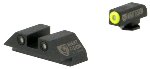 NIGHT FISION TRITIUM NS FOR GLOCK 17/19/45 YELLOW FRONT!