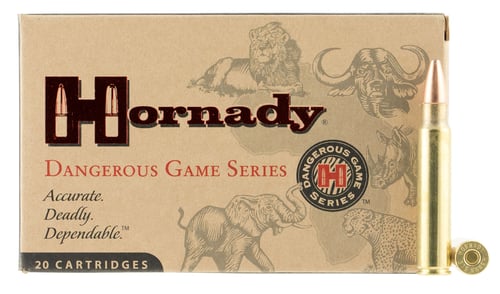 Hornady 8232 Dangerous Game  375 Ruger 300 gr Dangerous Game Solid 20 Per Box/ 6 Case