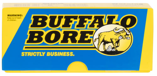 Buffalo Bore Ammunition 47C20 Hunting & Sniping Strictly Business 458 SOCOM 350 gr Semi Jacketed Flat Point 20 Per Box/ 12 Case