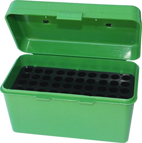 MTM Deluxe Handled Rifle Ammo Case  <br>  Small Rifle Green 50 rd.