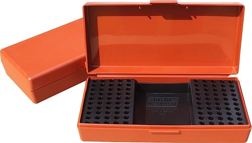 MTM .17 /.22 Rimfire Ammo Box 100/tray - Blue