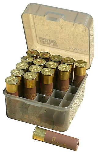 MTM Magnum Shotshell Box  <br>  3 1/2 in. Shells 12 ga./10ga. Clear Smoke 25 rd.