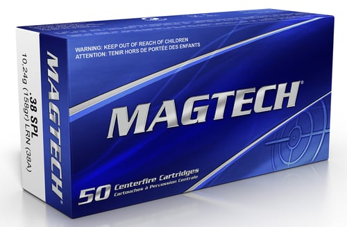 Magtech 38A Range/Training  38 Special 158 gr Lead Round Nose 50 Per Box/20 Case