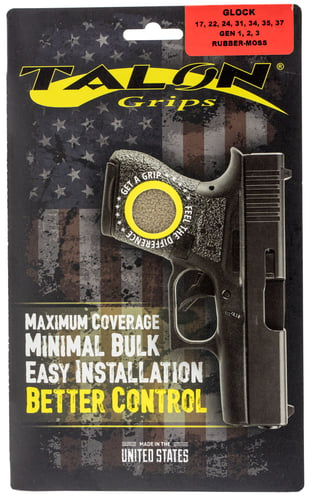 Talon Grips 103M Adhesive Grip  Compatible w/Glock Gen3 17/22/24/31/34/35/37, Moss Textured Rubber