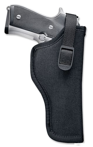 Uncle Mikes 81001 Sidekick Hip Holster OWB Size 0 Black Cordura Belt Loop Fits Sm/Med DA Revolver