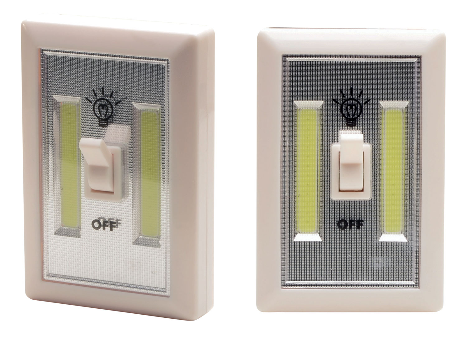 CYCLOPS LIGHT WALL SWITCH COB LED 200 LUMEN 2/PACK IVORY