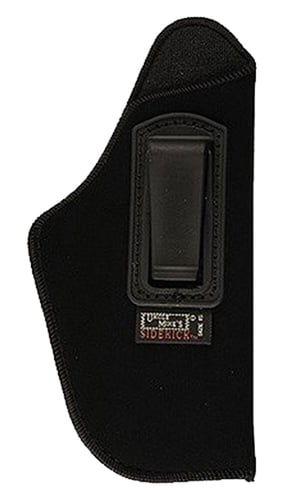 Uncle Mikes 89162 Inside The Pants Holster IWB/OWB Size 16 Black Suede Like Belt Clip Fits Med/Large Semi Autos Fits 3.25-3.75