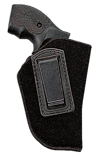 Uncle Mikes 89361 Inside The Pants Holster IWB Size 36 Black Suede Like Belt Clip Fits Sm Frame 5rd Revolver w/Hammer Spur Fits 2