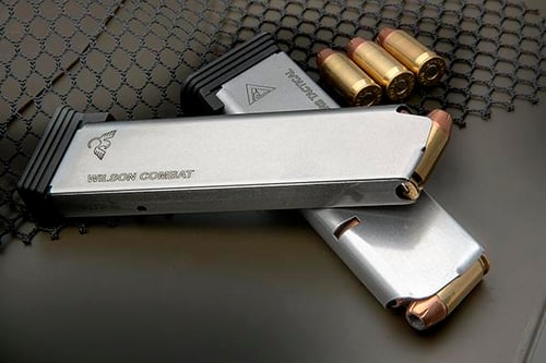 Wilson Combat 800 ETM  Stainless Detachable with Steel Floor Plate 8rd for 45 ACP Wilson Combat 1911 Vickers Duty