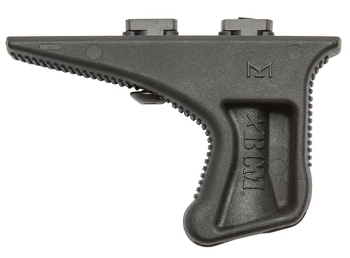 BCMGUNFIGHTER KINESTHETIC ANGLEDGRIP BLKKinesthetic Angled Grip Black - M-LOK Compatible - Forward Rake - Works as a rest for firing positions - Slight angle - Small profile - Textured front and back