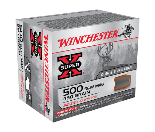 WINCHESTER SUPER-X 500 SW MAG 350GR JHP 20RD 10BX/CS