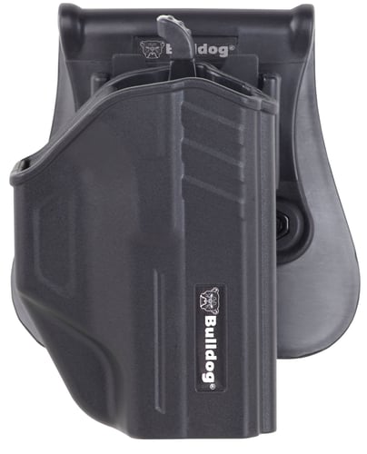 Bulldog TRSWMPS Thumb Release  OWB Black Polymer Paddle Fits S&W M&P Shield Right Hand