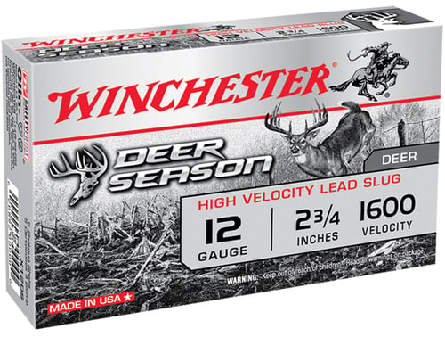 Winchester X12DS Deer Season Rifled Slug 12 GA, 2 3/4 in, 1 1/4oz slug