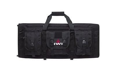 IWI US TCC100 Tavor Complete Case made of Polyester with Black Finish, MOLLE Webbing, 2 Large Compartments, Inside Pocket & 3 Gusseted Pouches 30.50