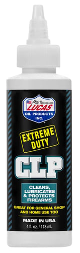 Lucas Oil 10915 Extreme Duty CLP Cleans, Lubricates, Prevents Rust & Corrosion 4 oz Squeeze Bottle