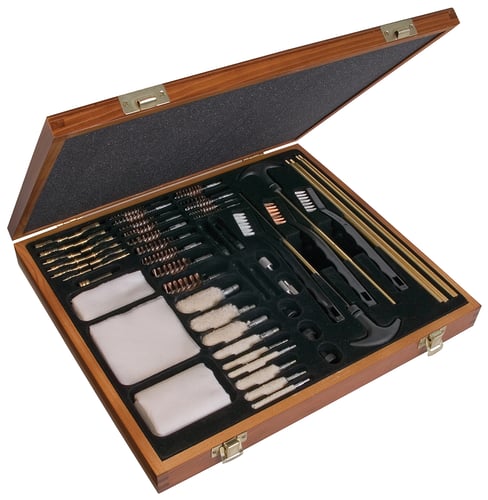 OUTERS CLEANING KIT 62PC. PRESENTATION WOOD CASE