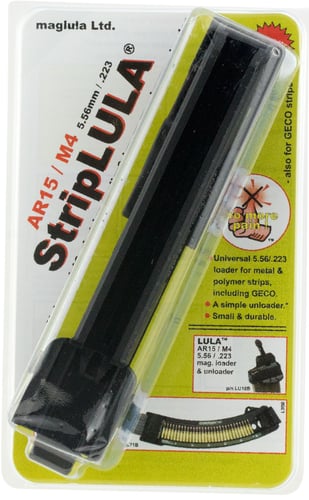 Maglula SL50B StripLULA  made of Black Polymer for 5.56x45mm NATO AR-15 & Holds up to 10rds