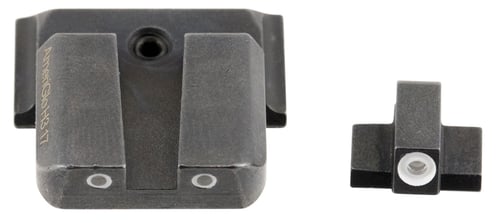 AmeriGlo SW801 Classic Tritium Sight Set for Smith & Wesson M&P  Black | Green Tritium with White Outline Front and Rear