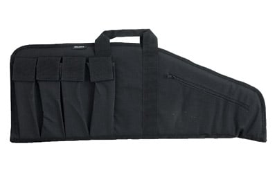 Bulldog BD422 Extreme Tactical Rifle Case made of Water-Resistant Nylon with Black Finish, Tricot Lining, 4 External Velcro Magazine Pouches & Soft Padding 35