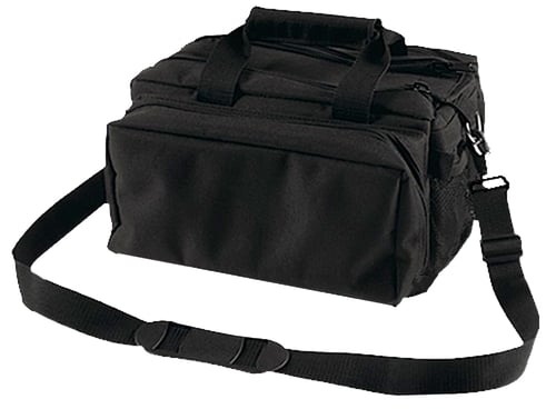 Bulldog BD910 Deluxe Range Bag Black Nylon Water-Resistant Outer Shell, Adjustable Strap, Removeable Divider, Storage Pockets, Deluxe Padding