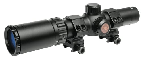 TruGlo TruBrite 30 Hunter Scope  <br>  Black 1-4x24 30mm