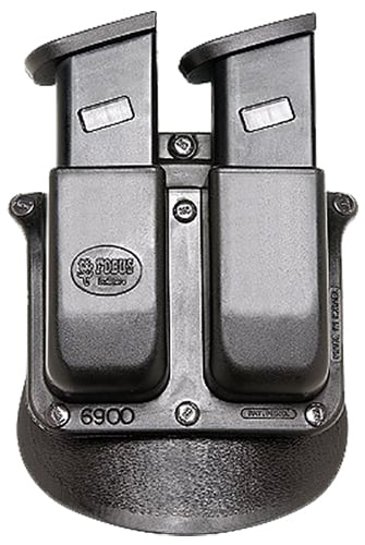 Fobus 6945HP Double Mag Pouch  Black Polymer Paddle Compatible w/ .45(Except Glock)