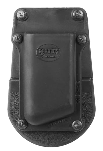 Fobus 390145 Single Mag Pouch  Black Polymer Paddle Compatible w/ Single Stack/1911 Belts 1.75