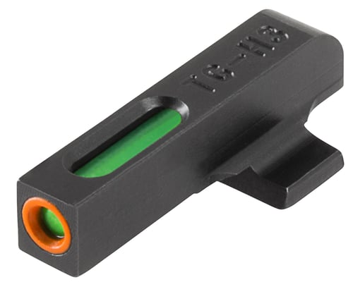 TruGlo TG13BR1PC TFX Pro  Black | Green Tritium & Fiber Optic Orange Outline Front Sight